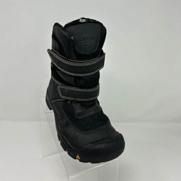 Keen Kids Kalamazoo High Winter Warm Snow Boots Black Size 4Y Boys Outdoors - Picture 2 of 14
